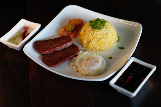 istock Fried Spam Food Meal 1253995756