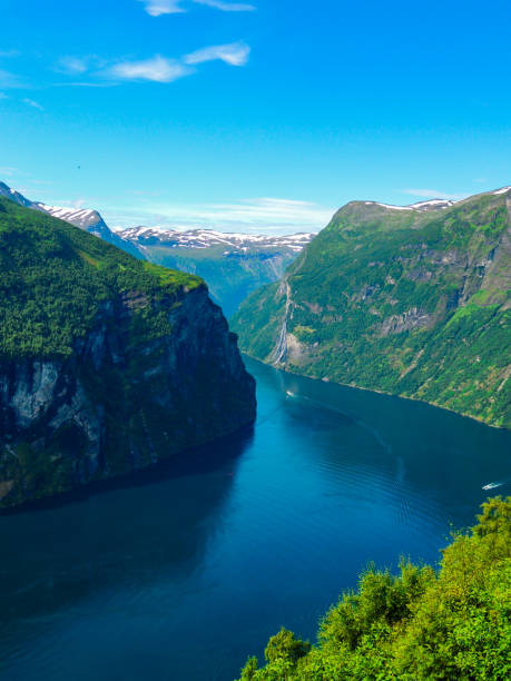 istock View on the Geirangerfjord in Norway 1253998377