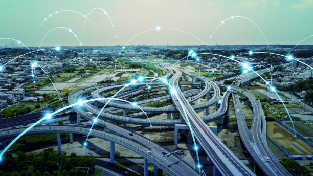 istock Transportation and technology concept. ITS (Intelligent Transport Systems). Mobility as a service. 1254000651