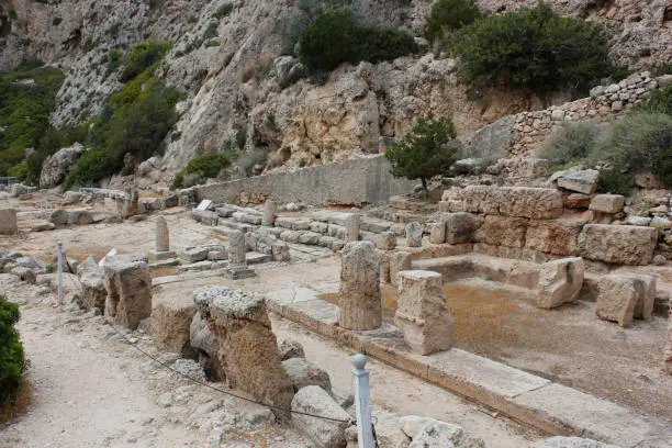 Photo of Archaeological site of Heraion near Lake Vouliagmenis Loutraki Greece