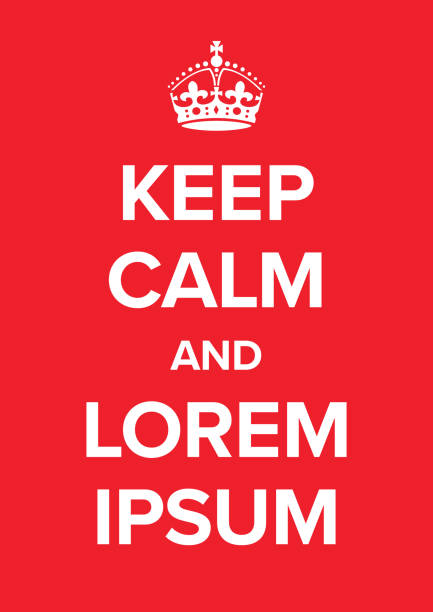 Keep calm and carry on poster template Keep calm and carry on poster template - just rewrite the Lorem Ipsum to your text keep calm and stock illustrations