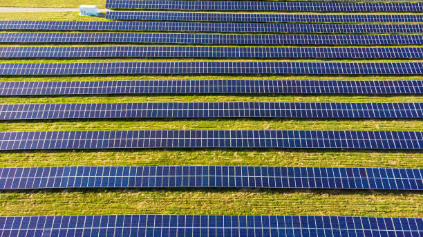 istock Industrial and civil electrical installations solar energy 1254007218