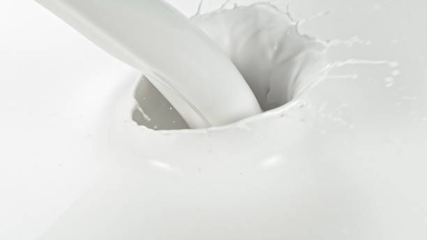 istock Splash of milk, macro shot 1254014161