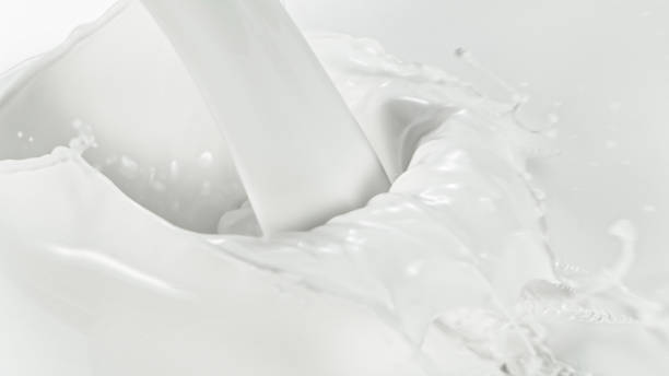 istock Splash of milk, macro shot 1254014275