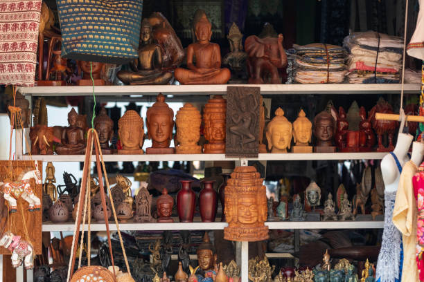 istock Market stall in Cambodia 1254018593