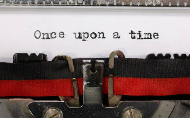 istock text Once upon a time on white paper of an old typewriter 1254022432