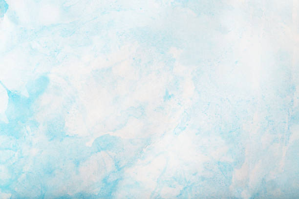 Blue light watercolor background, texture paper