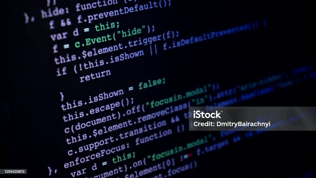 Programming Script Application Code Running Down A Computer Screen Stock Photo - Download Image ...