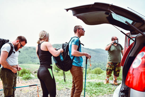 istock Friends Are Getting Ready To Start Hiking 1254029954