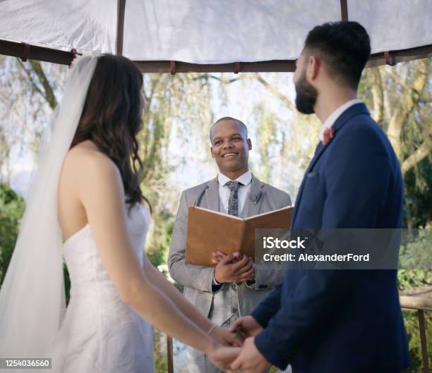I Now Pronounce You Husband And Wife Stock Photo - Download Image Now - Wedding, Minister - Clergy, Wedding Vows