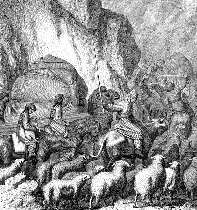 Engraving from 1884 featuring Saxon and Norse Gods.