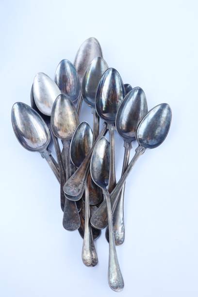 istock Large Vintage Spoons for Soups 1254039471