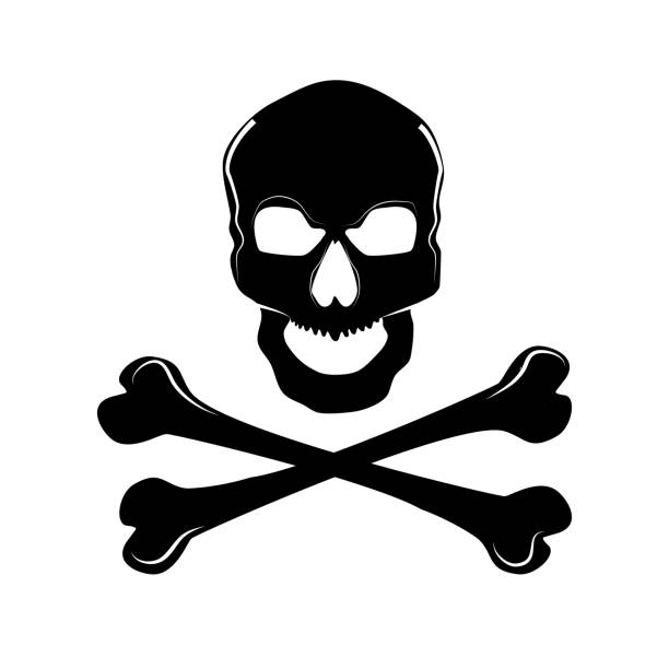 istock Skull and crossbones.a mark of the danger warning.vector illustration.eps 1254040675