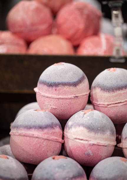 istock Handmade cosmetics salt bombs for the bath 1254045529