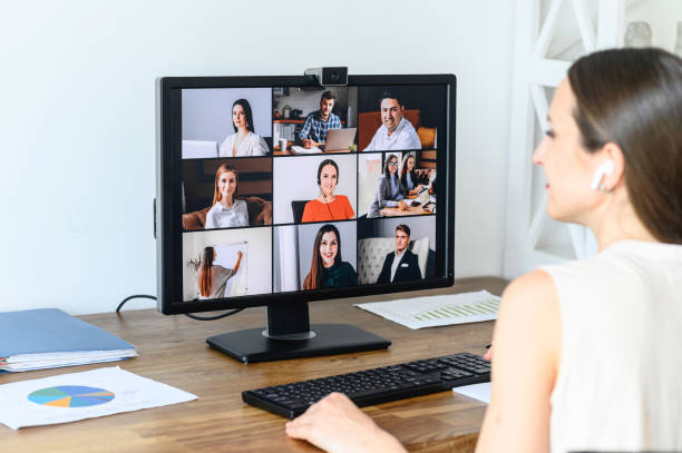 istock Woman is using app for video connect, video call 1254046948