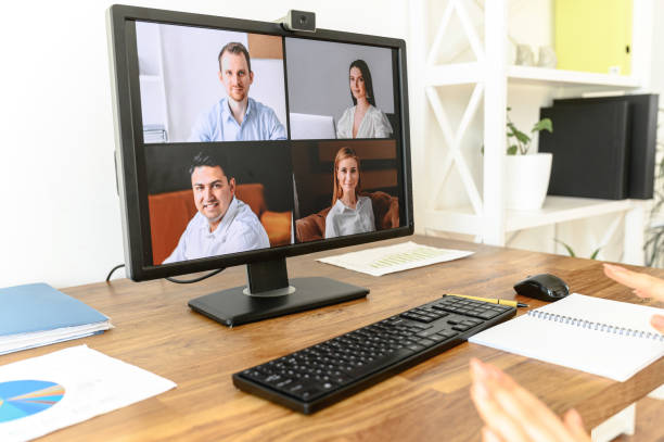 istock Video call, video meeting on the pc screen 1254047097