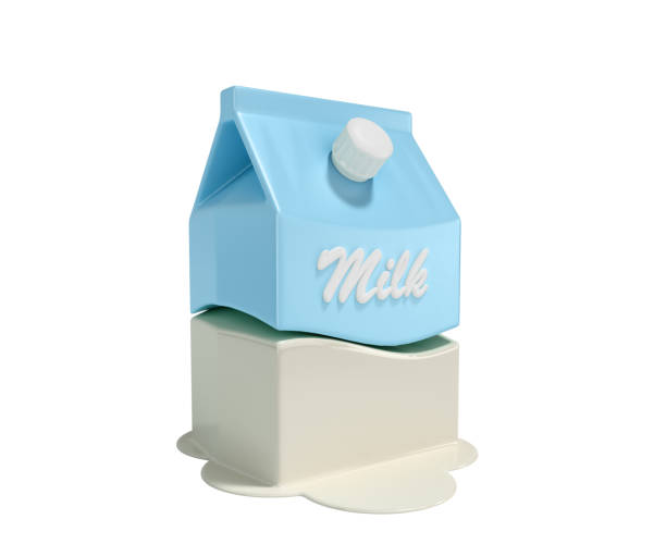 istock minimalistic packaging of milk 3d render on white no shadow 1254048770