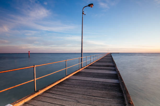 istock Rye Pier at Sunrise in Australia 1254051056