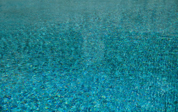istock Water surface in the pool. Water is moving in the pool 1254059796