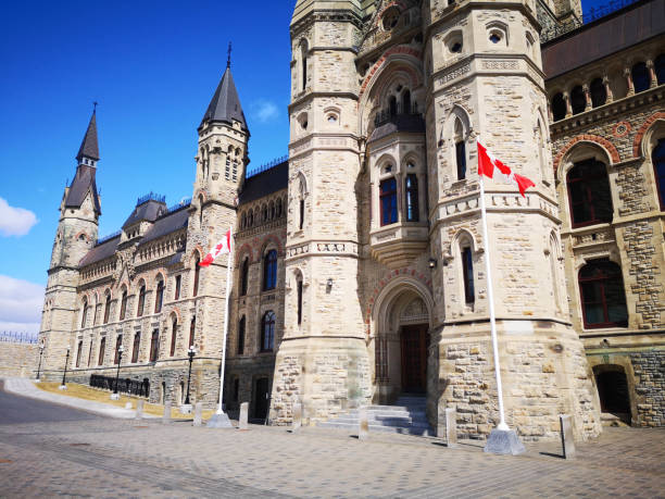 West Block, Parliament Hill, Ottawa, Canada stock photo