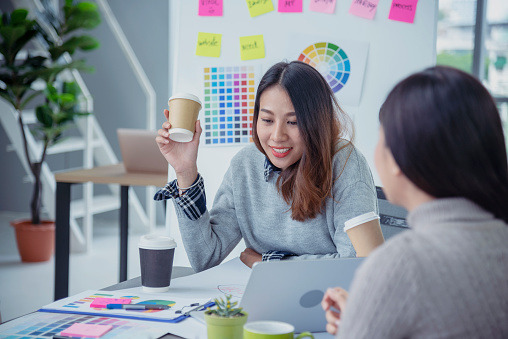Diversity Creative Diversity Creative Design Team Meeting Using Adhesive Note Planning ...