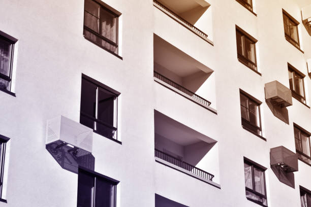 istock Multistorey concrete apartment 1254073858