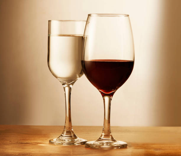 istock Two glasses of wine 1254076533