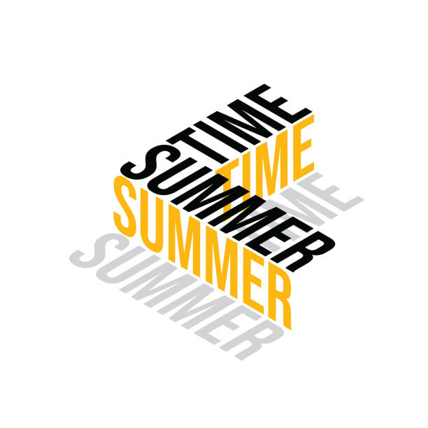 istock Lettering composition of Summer Vacation stock illustration 1254077814