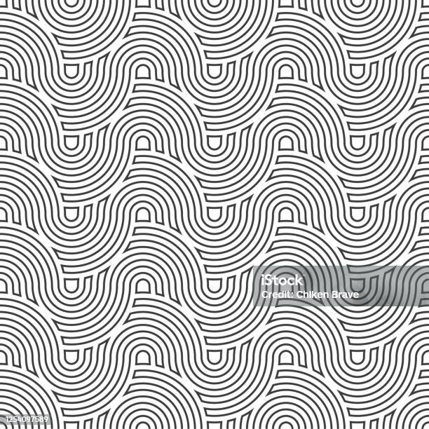 Continuous Shape Pattern Continuous Geometric Graphic Continuous Lattice Texture Seamless Fabric ...