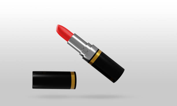 istock Lipstick for your design and logo. Easy to change colors. Mock up model. 1254101301
