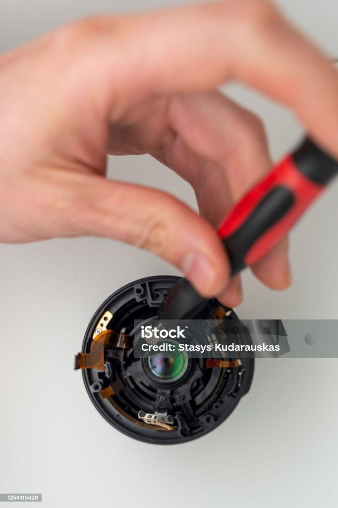 A Camera Remove Take Apart Camera Lens Stock Photo - Download Image Now - Camera ...