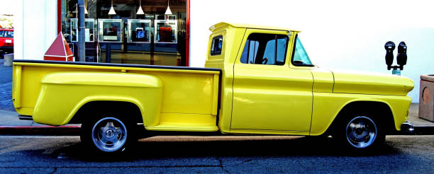 istock Big, Yellow Pick-up Truck 1254118011