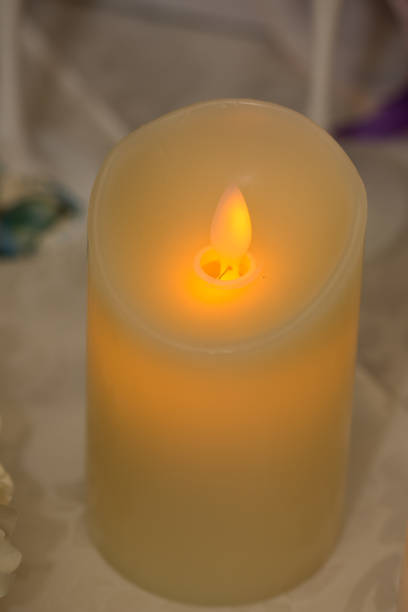 istock LED - yellow Candles decoration 1254119161
