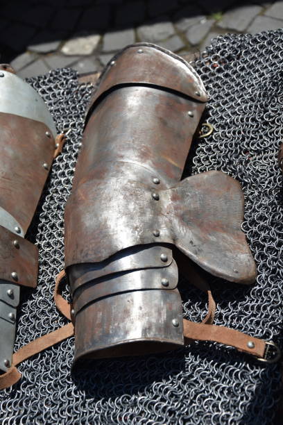 istock medieval armor at a popular market in Bistrita, ROMANIA,2016 1254120252