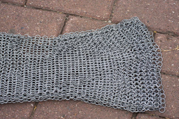 istock antique knight metal sword protection net pattern texture 1254120258