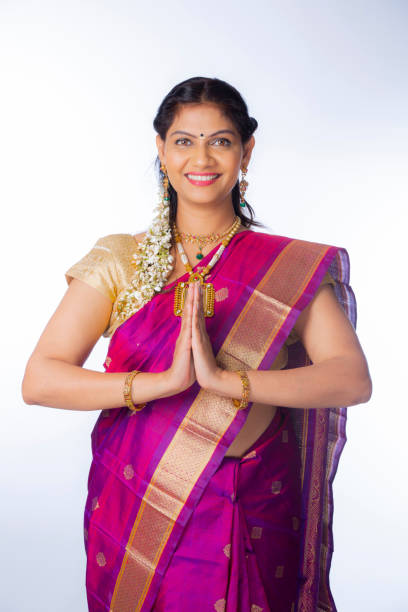 South Indian Young Woman - stock photos Indian Ethnicity, Indian Culture, Woman, Background, south indian lady stock pictures, royalty-free photos & images