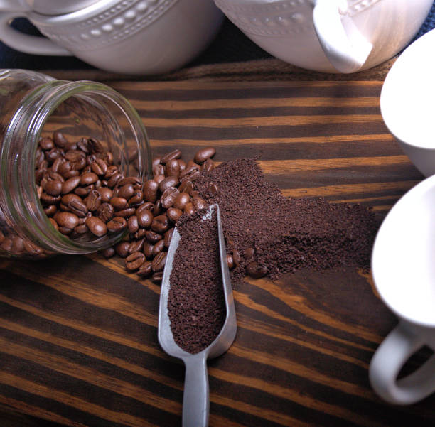 istock Coffee Beans and a metal scoop 1254121534