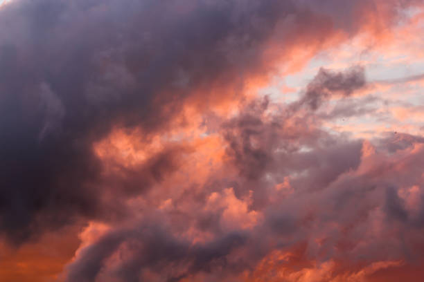 istock Solar illumination of clouds. 1254121737