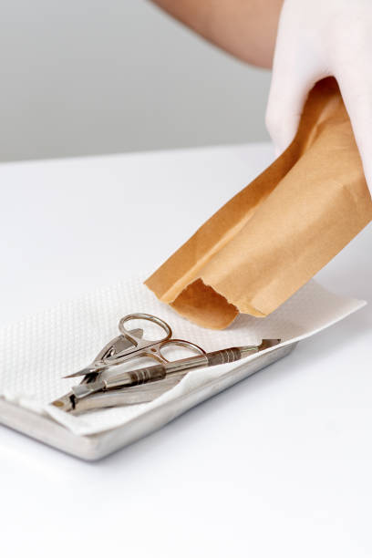 istock Manicurist laying out manicure tools 1254123198