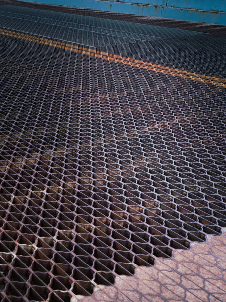 istock Abstract shape and patterns of bridge  expansion joints 1254123979