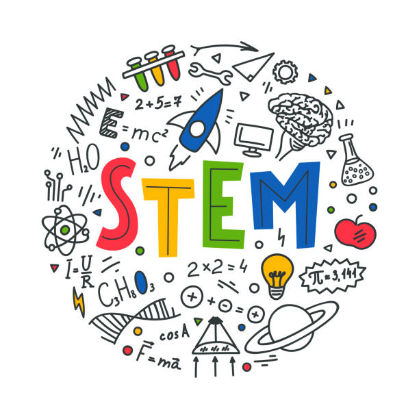 줄기 - formula vector technology science stock illustrations