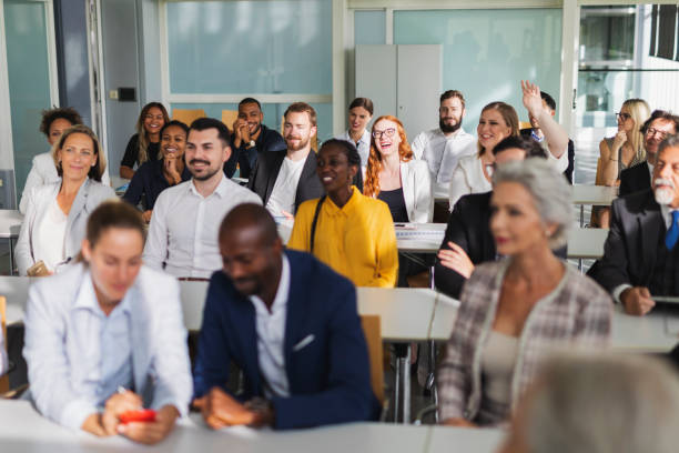 Business people at a presentation