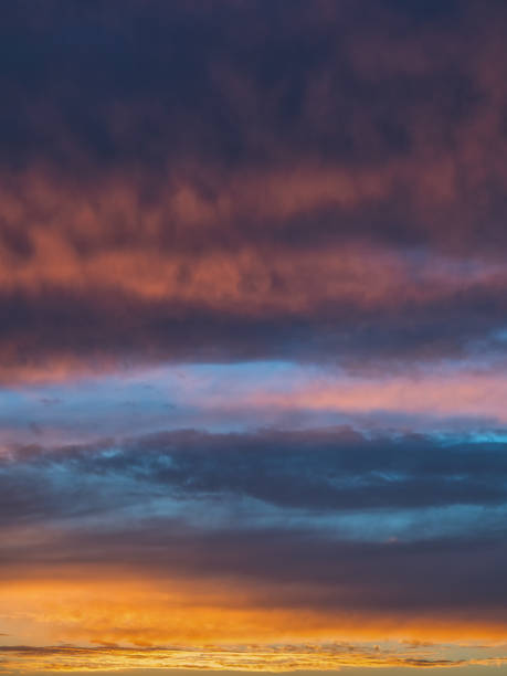 istock Gradient of the evening sky. Colorful cloudy sky at sunset. Sky texture, abstract nature background 1254131238