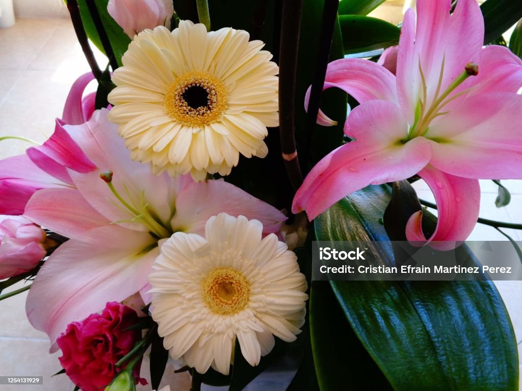 Ramo Con Muchas Flores Hermosas Y Coloridas Foto de stock y más banco de  imágenes de Amarillo - Color - Amarillo - Color, Amor, Arreglo - iStock