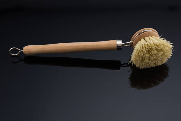 istock Wooden Dish Brush Washing 1254137054