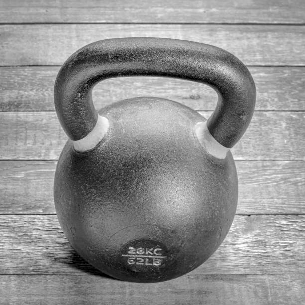 istock heavy iron kettlebell - fitness concept 1254137087