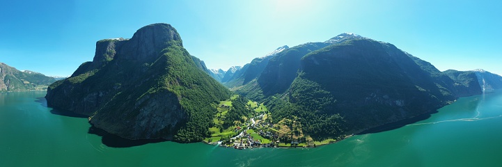 Village by Aurlandsfjord