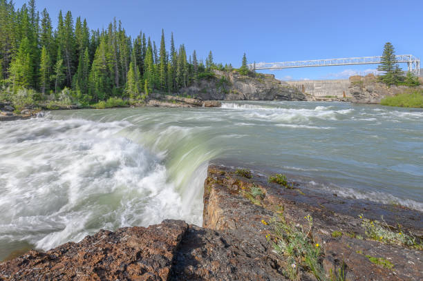 View of the gorge of the Saint John River in Grand Falls, New Brunswick, Canada