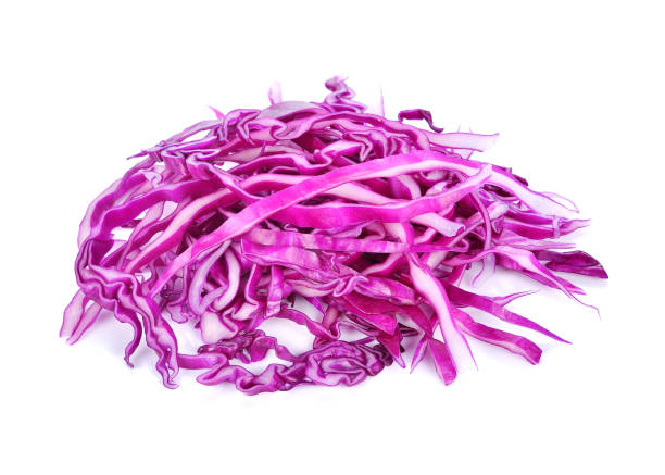 istock sliced of red cabbage on white background 1254150328