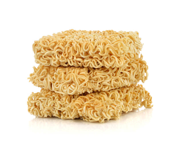 istock Instant noodles isolated on white background 1254150409